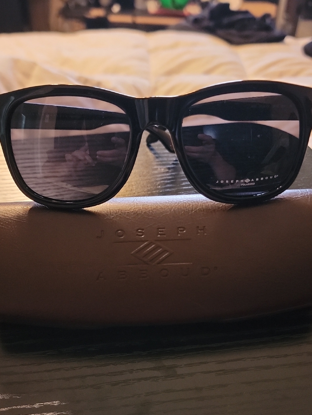 Joseph Abboud JA6006 001 Men's Black Sunglasses with Dark Lenses